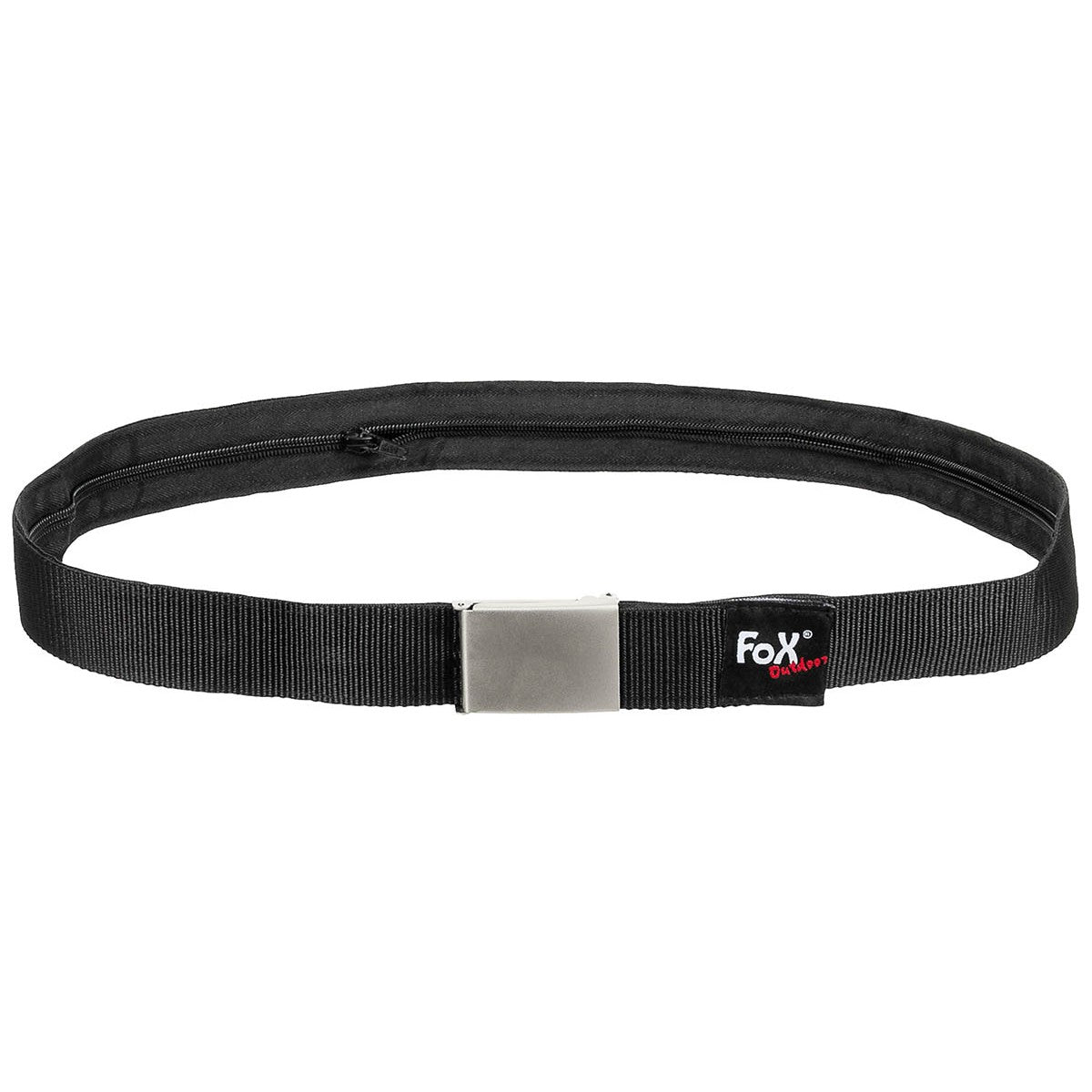 Belte med innvendig rom, sort, ca 4 cm