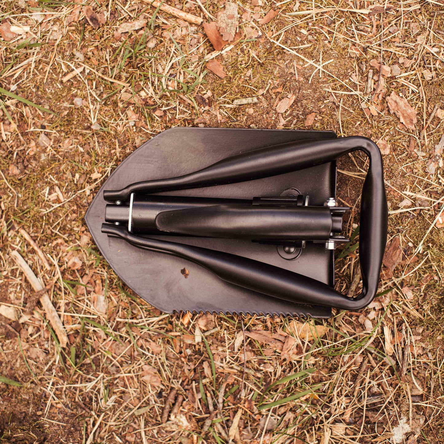 Bundeswehr sammenleggbar spade med hakke - Bw Spaten Schippe sammenleggbar