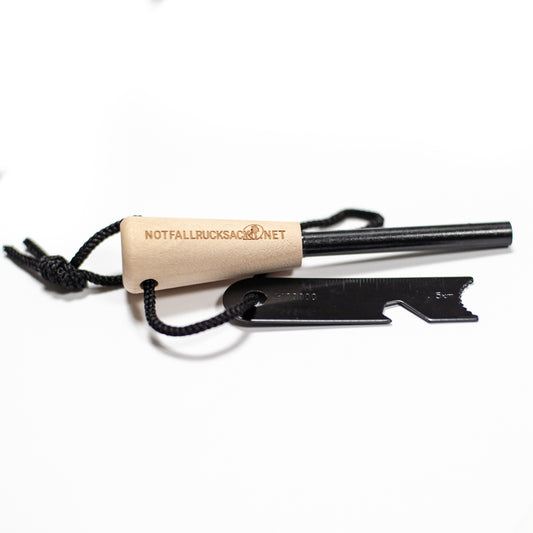 Premium firesteel - magnesiumstang med nødarmbånd