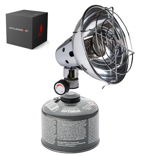 Nødvarmesett Basic strålevarmer med matchende gasspatron