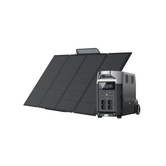 EcoFlow DELTA Pro + 400W bærbart solcellepanel