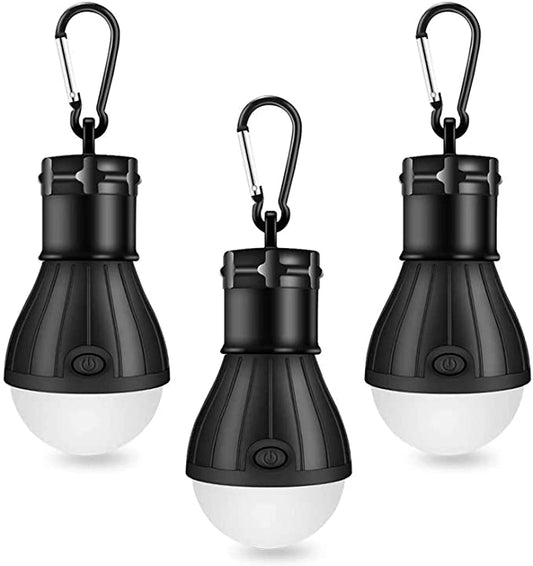 Winzwon campinglampe, LED campinglykt, bærbar teltlampe Lanterne lyspæresett-nødlys COB 150 lumen vanntett campinglys for camping eventyr fiske garasje Strømbrudd (pakke med 3)