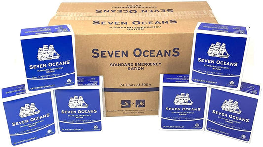 Emergency Food Seven Oceans ligner på BP-ER BPER Survival Food Pack 24 x 500 g