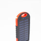 Solenergibank Premium solcellepanel med strømbank, lampe og 2x USB Out - lader direkte med solen for nødstrøm