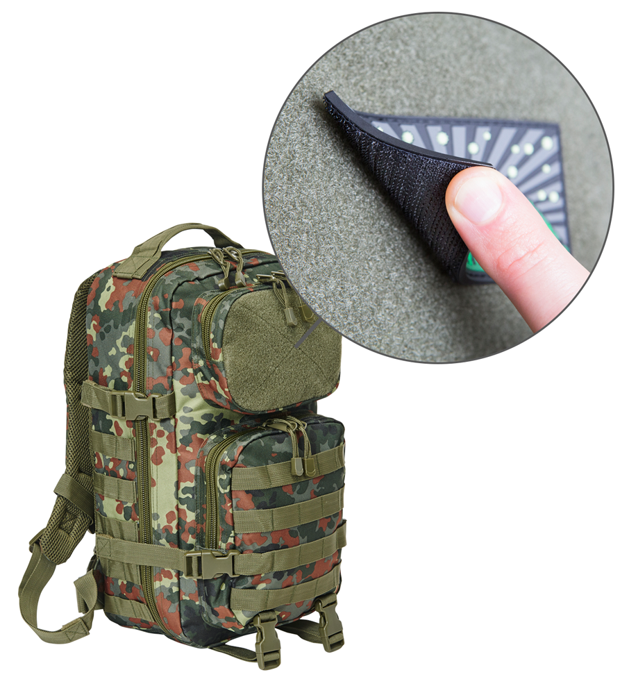 Ryggsekk Molle US kampryggsekk Flecktarn Tactical Cooper PATCH medium