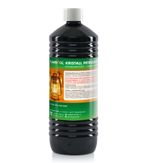 Petroleumsolje - fyringsolje - 1 L - egnet for petroleumsovner og orkanlykter