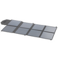 50000mah Powerstation nødgenerator - solcellegenerator med 2x sammenleggbart 100W solcellepanel / solcellemoduler - 155 Wh