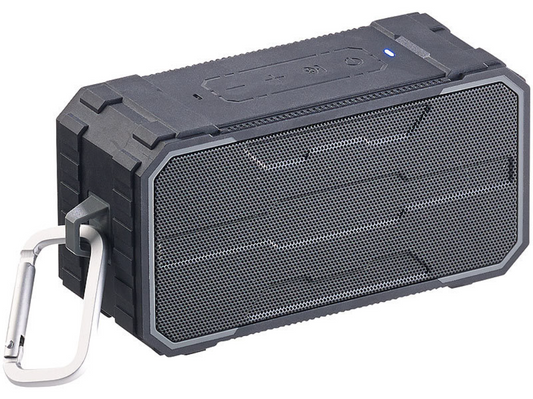 Høyttaler - nødradio - nødboks - Bluetooth-boks - høyttalerboks - MP3-spiller - mobilradio / mobil musikkboks - høyttalertelefon / håndfrisystem / håndfri funksjon - vanntett / værbestandig