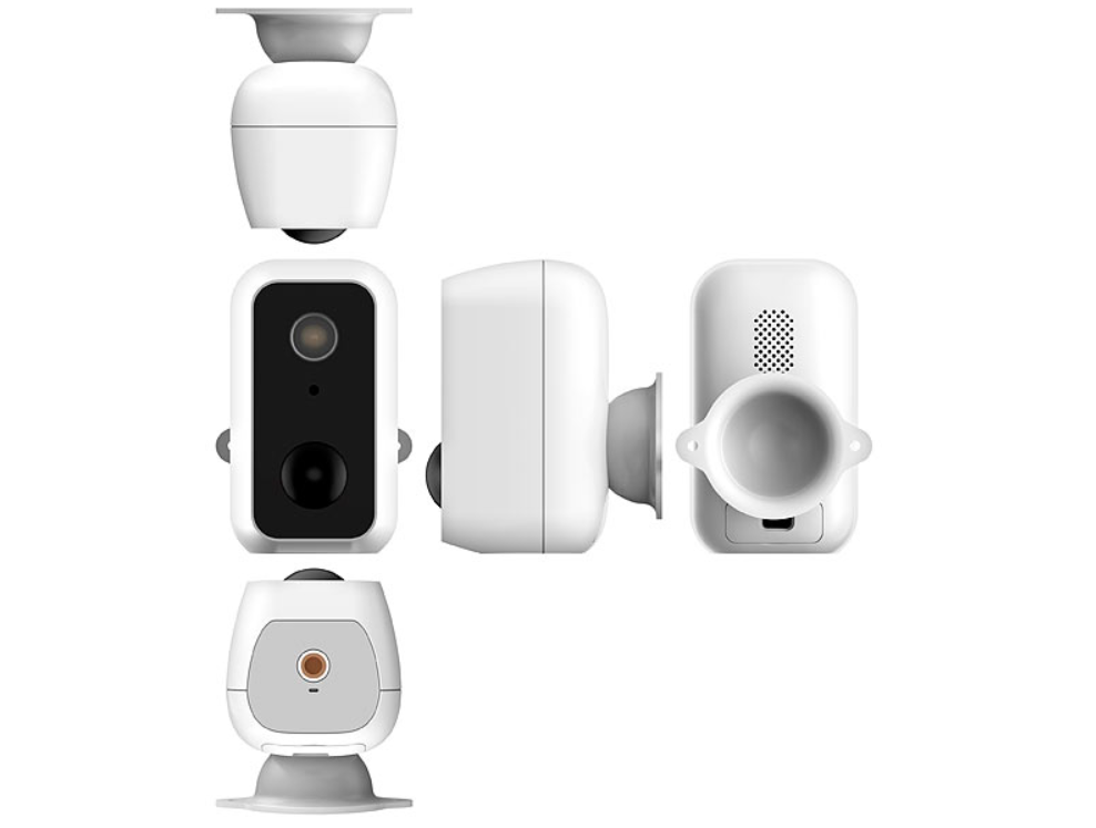 Overvåkingskamera - full HD, app, WLAN - utendørs kamera/utendørs overvåking - IP overvåkingskamera - nødovervåking - batteridrift - sikkerhetsovervåking - sikkerhetskamera - nødforholdsregler