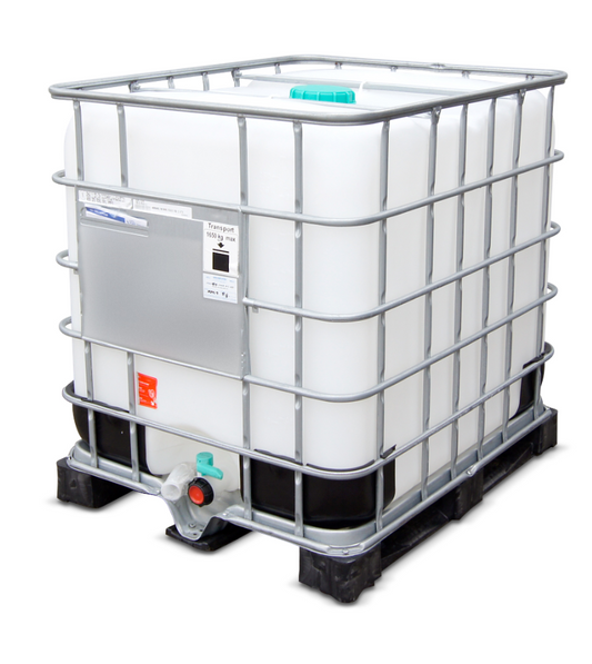 IBC-beholder - 1000 liter - plastpall - beholder - væskebeholder - mellombulkbeholder - bulkbeholder - gittertank - transportbeholder