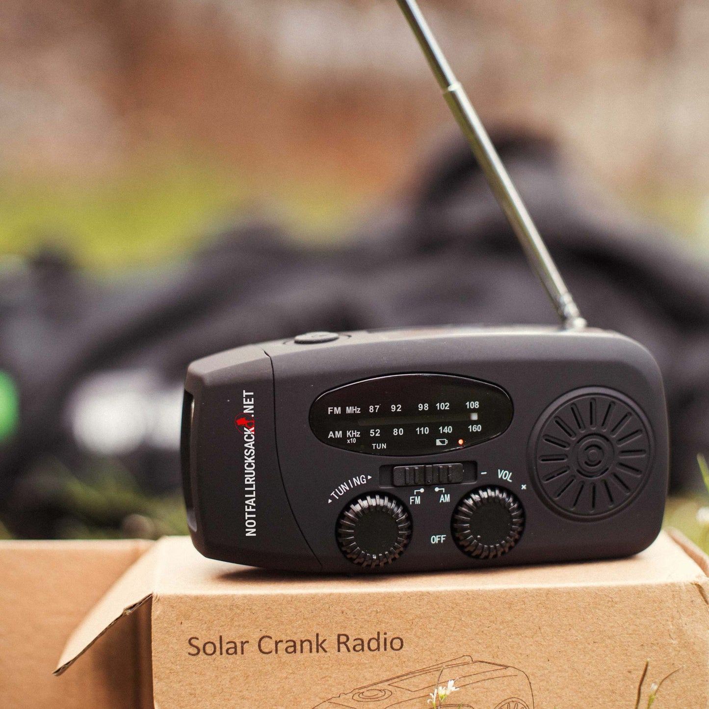 Opptrekksradio med solcelledrift Radio Solar